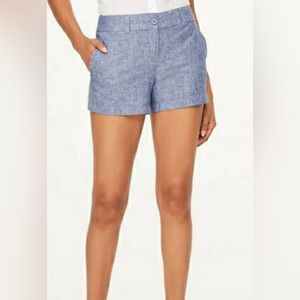 Loft Riviera Women’s Shorts 4”‎ Inseam Classic Fit Size 16 New With tags Blue.